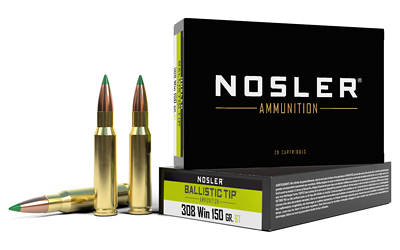Nosler - Nosler 308 Winchester 150 Grain Ballistic Tip Ammunition (20/200)
