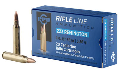 Prvi Partizan - Prvi Partizan PPU 223 Remington 55 Grain FMJ Boat Tail Ammunition, 20-Round Box
