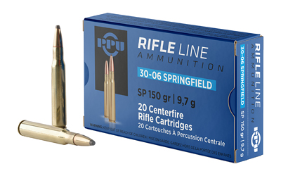 Prvi Partizan - Prvi Partizan PPU 30-06 Springfield 150 Grain Full Metal Jacket Rifle Ammunition, 20 Rounds per Box