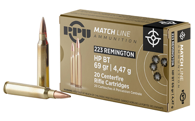 Prvi Partizan - Prvi Partizan PPU .223 Rem Match 69 Grain Boat Tail Hollow Point Ammunition