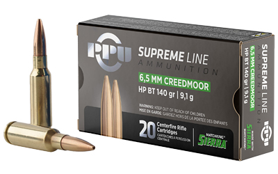 Prvi Partizan - Prvi Partizan PPU Supreme Line 6.5 Creedmoor 140-Grain Boat Tail Hollow Point Ammunition (20 Rounds per Box)