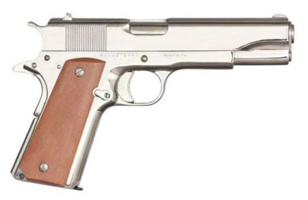 Rock Island Armory - Rock Island Armory M1911-A1 GI .38 Super Semi-Auto Pistol with Polished Nickel Finish