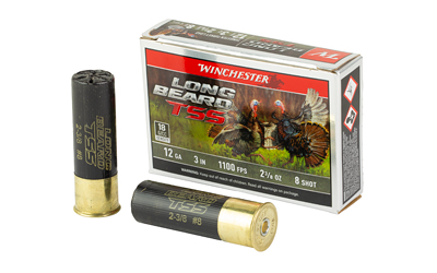 OLIN - OLIN Win Long Beard TSS 12 Gauge Shotgun Shells, 3 Inch, 5 Rounds of #8 Shot