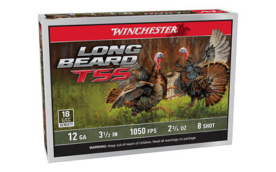 OLIN - Winchester Long Beard TSS 12 Gauge Shotshell – 3.5 Inch, #8 Grain, 5 Rounds per Box