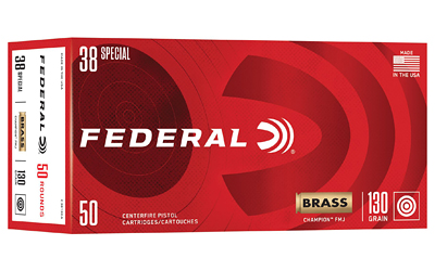 Federal - Federal Champion 38 Special 130 Grain FMJ Handgun Ammunition (C38130A)