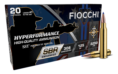 Fiocchi Ammunition - Fiocchi Ammunition Hyperformance SBR 308 Winchester 125 Grain SST - Short Barrel Rifle Ammo