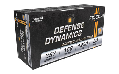 Fiocchi Ammunition - Fiocchi Ammunition Defense Dynamics .357 Magnum Hollow Point Ammo - 158 Grain, 50 Rounds Per Box