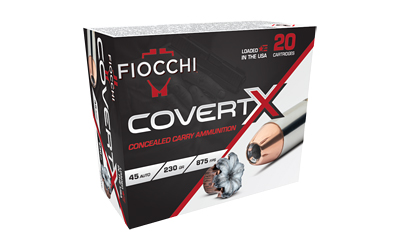 Fiocchi Ammunition - Fiocchi Ammunition Covert X 45 ACP 230-Grain Hollow Point Ammunition (20/200)
