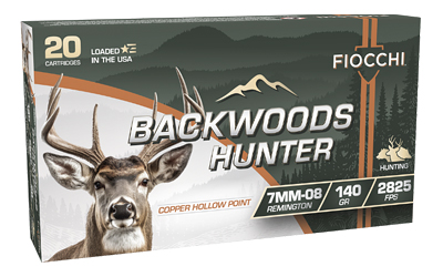 Fiocchi Ammunition - Fiocchi Ammunition Backwoods Hunter 7mm-08 140 Grain Copper Hunting Rounds