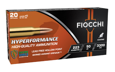 Fiocchi Ammunition - Fiocchi Ammunition Hyperformance .223 Remington 50 Grain Hollow Point – 20 Rounds per Box