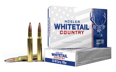 Nosler - Nosler Whitetail Country 30-06 Springfield 150-Grain Solid Base Ammo - 20 R rounds