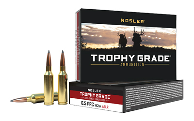 Nosler - Nosler Trophy Grade AccuBond Long Range Ammunition for 6.5 PRC, 142 Grain - 20 Rounds per Box