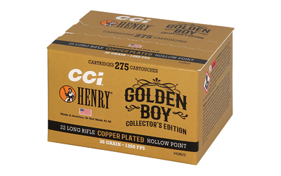 CCI Ammunition - CCI Ammunition Henry Golden Bullet Edition .22 LR 36-Grain Copper Hollow Point - Bulk Pack of 275 Rounds
