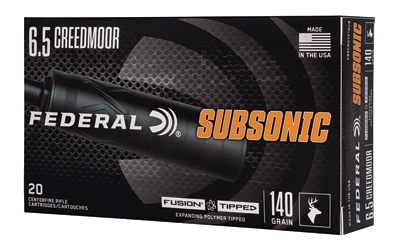 Federal - Federal Fusion Tipped 6.5 Creedmoor 140-Grain Polymer Tip Ammunition, 20 Rounds per Box