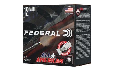 Federal - Federal All-American 12 Gauge 2.75-inch Shotgun Shells – 1 1/8 oz #7.5 Lead Ammunition, 25 per Box
