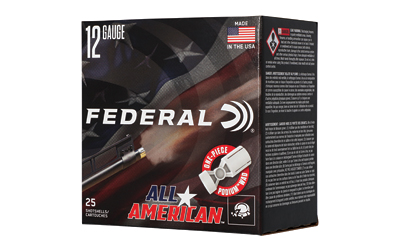 Federal - Federal All-American 12 Gauge 2.75-Inch 1 1/8 oz #8 Lead Shotgun Shells (25 Count Box)