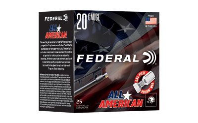 Federal - Federal All-American 20 Gauge 2.75-Inch 7/8 oz #7.5 Lead Shotgun Shells – Ideal for Trap and Skeet Shooting