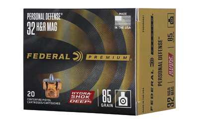 Federal - Federal Premium Hydra-Shok Deep .32 H&R Magnum Hollow Point Ammunition - 85 Grain, 20 Rounds per Box