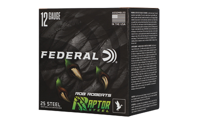 Federal - Federal Raptor Steel 12 Gauge 3 Shotgun Shells - 1 3/8 oz #3 Steel Shot, Max Dram, 25 Rounds Per Box