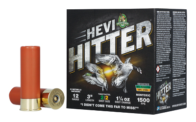 HEVI-Shot - HEVI-Shot HEVI-Hitter 12 Gauge 3 Inch 1 1/4 Oz #2 Tungsten Steel Shot Ammunition