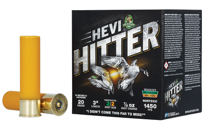 HEVI-Shot - HEVI-Shot HEVI-Hitter 20 Gauge 3 Inch 7/8 Oz #2 Tungsten and Steel Shot