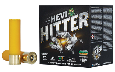 HEVI-Shot - HEVI-Shot HEVI-Hitter 20 Gauge 3, 7/8 oz #4 Tungsten-Steel Shot for Waterfowl Hunting