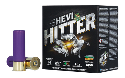HEVI-Shot - HEVI-Shot HEVI-Hitter 16 Gauge 2.75-Inch 1 Oz #4 Tungsten-Steel Blend Shotshells