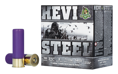 HEVI-Shot - HEVI-Shot HEVI-Steel 16 Gauge Shotshell 2.75 Inches 15/16 Oz #2 Steel Shot