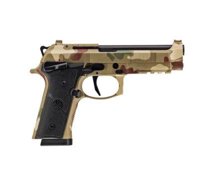 Beretta - Beretta 92Xi FS 9mm Frogskin Camo Semi-Auto Pistol with 18+1 Capacity and Picatinny Rail