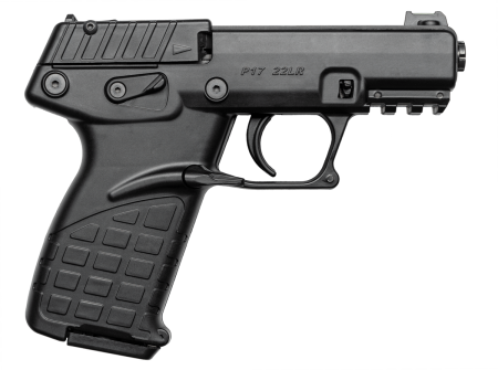 Keltec - Keltec P17 22 LR Semi-Auto Pistol with 10+1 Capacity and Fiber Optic Sights - Black Finish