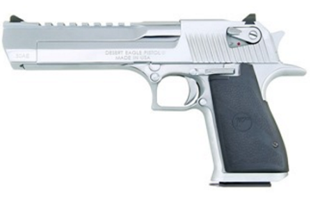 Magnum Research - Magnum Research Desert Eagle 44 Magnum Polished Chrome Semi-Auto Pistol with Weaver Rail