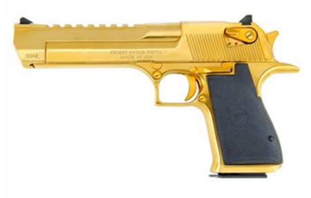 Magnum Research - Magnum Research Desert Eagle 44 Magnum Titanium Gold Semi-Auto Pistol – Model DE44TG