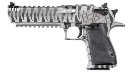 Magnum Research - Magnum Research Desert Eagle 50 AE Stainless with White Tiger Stripe - Semi-Auto Pistol