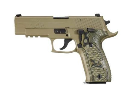 SIG SAUER - SIG SAUER P226 R Scorpion 9mm Flat Dark Earth Semi-Auto Pistol with Green G-10 Grips