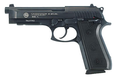 Taurus - Taurus PT-92 9mm Semi-Auto Pistol with 17-Round Capacity and Adjustable Sights