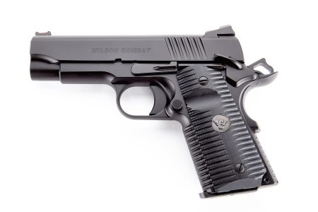 Wilson Combat - Wilson Combat ACP 9mm Compact Semi-Auto Pistol with Black Armor-Tuff Finish and Eagle Claw Grips