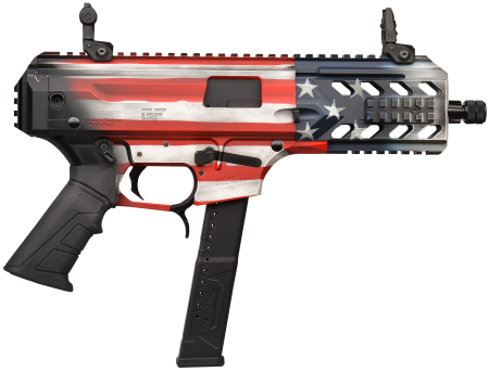 Gforce Arms - Gforce Arms BLADE Semi-Auto 9mm Pistol with American Flag Cerakote Finish