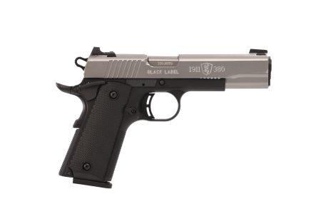 Browning - Browning 1911-380 Black Label Semi-Auto Pistol in Satin Stainless Steel with 8-Round Magazine