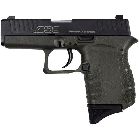 Diamondback Firearms - Diamondback Firearms DB9 Gen IV 9mm Semi-Auto Pistol with OD Green Polymer Frame