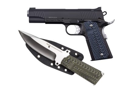 Magnum Research - Magnum Research Desert Eagle 1911 10mm Semi-Auto Pistol with Knife - Matte Black Finish