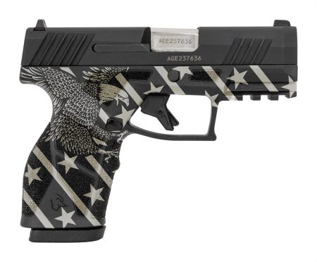 Taurus - Taurus GX2 9mm Semi-Auto Pistol with Eagle Frame Engraving, Black Finish
