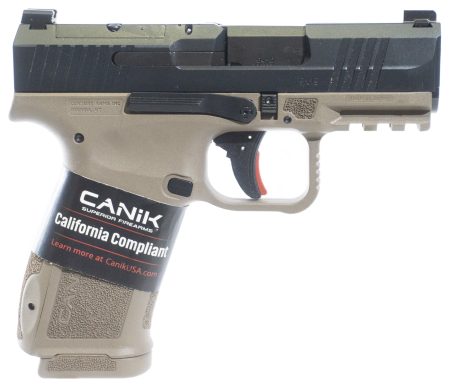 CANIK - CANIK METE MC9L 9mm Semi-Auto Pistol with Black Nitride Finish and FDE Polymer Grips