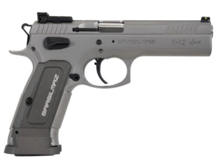 SAR Firearms - SAR Firearms K12 Sport 9mm Semi-Auto Pistol with Stainless Finish and Adjustable Target Sights
