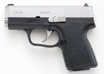 Kahr Arms - Kahr Arms CM9 9mm Semi-Auto Pistol with Matte Stainless Finish and Textured Black Polymer Frame