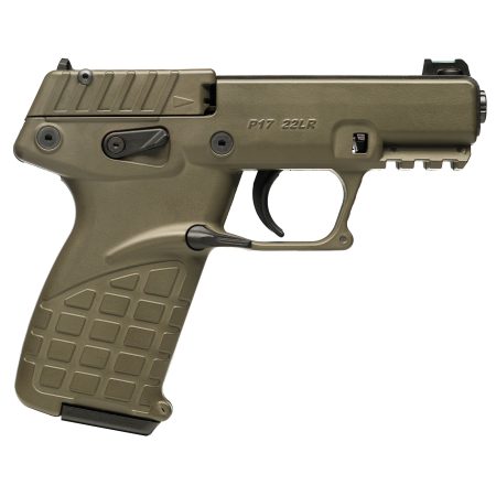 Keltec - Keltec P17 22LR Semi-Auto Pistol with Green Polymer Frame and Fiber Optic Sights