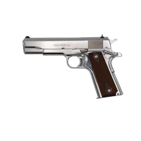 Colt - Colt Government 38 Super Semi-Auto Pistol with Polished Stainless Steel Finish