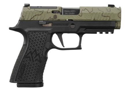 SIG SAUER - SIG SAUER P320 XTEN Endure Comp 10mm Semi-Auto Pistol with Moss Green Finish and 15-Round Magazines