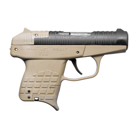 Keltec - Keltec PR-3AT .380 ACP Semi-Auto Pistol with 10+1 Capacity and Tan Polymer Frame