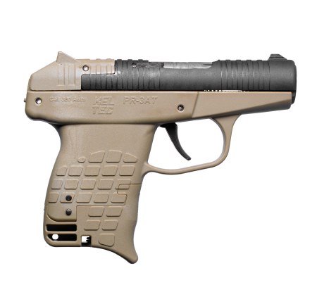 Keltec - Keltec PR-3AT .380 ACP Semi-Auto Pistol with 13+1 Capacity and Tan Polymer Frame