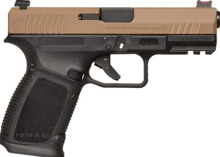 Gforce Arms - Gforce Arms Exodus 9mm Semi-Auto Pistol with Flat Dark Earth Finish and Glock Fiber Optic Sights